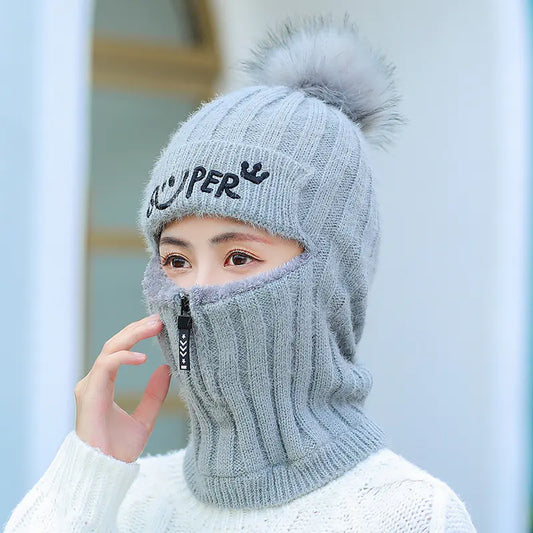 Knitted Winter Ear Protection Hat