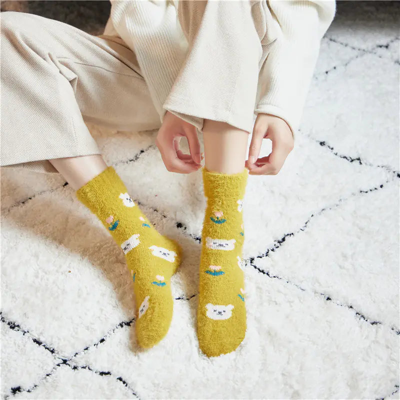 Mink Plush Thick Winter Socks