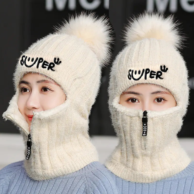 Knitted Winter Ear Protection Hat