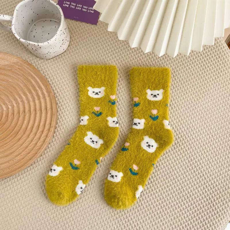 Mink Plush Thick Winter Socks
