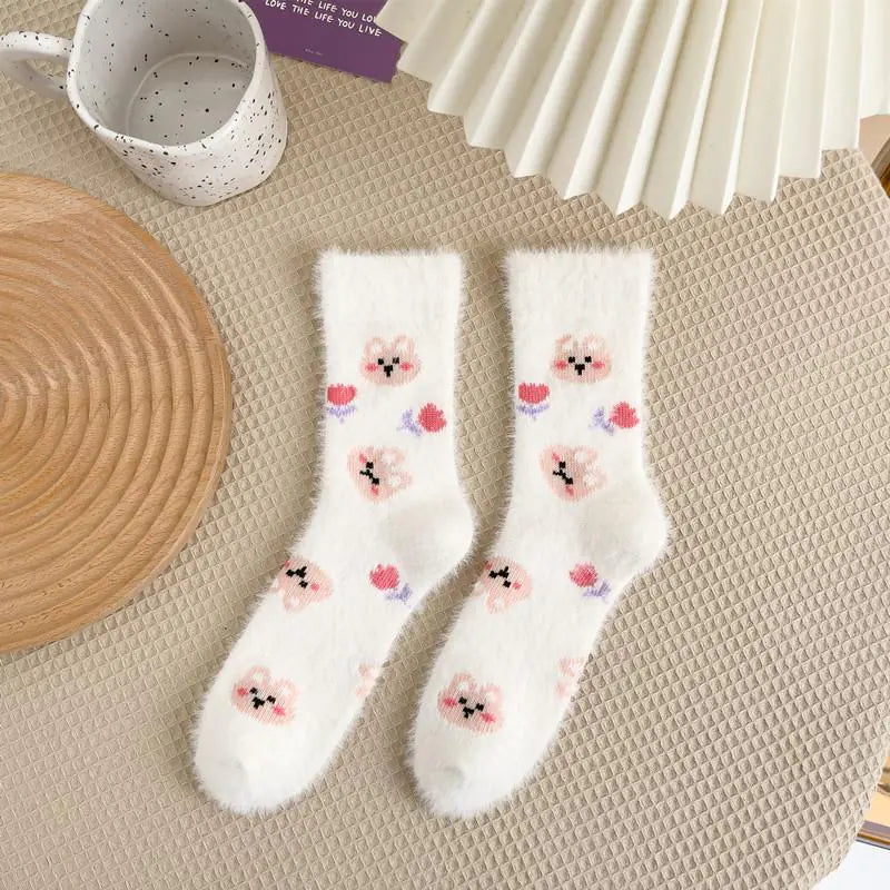 Mink Plush Thick Winter Socks
