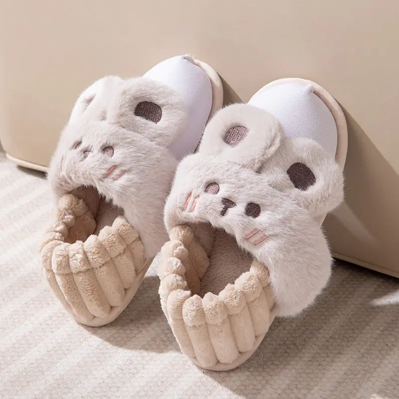 Lovely Removable Cotton Winter Slippers