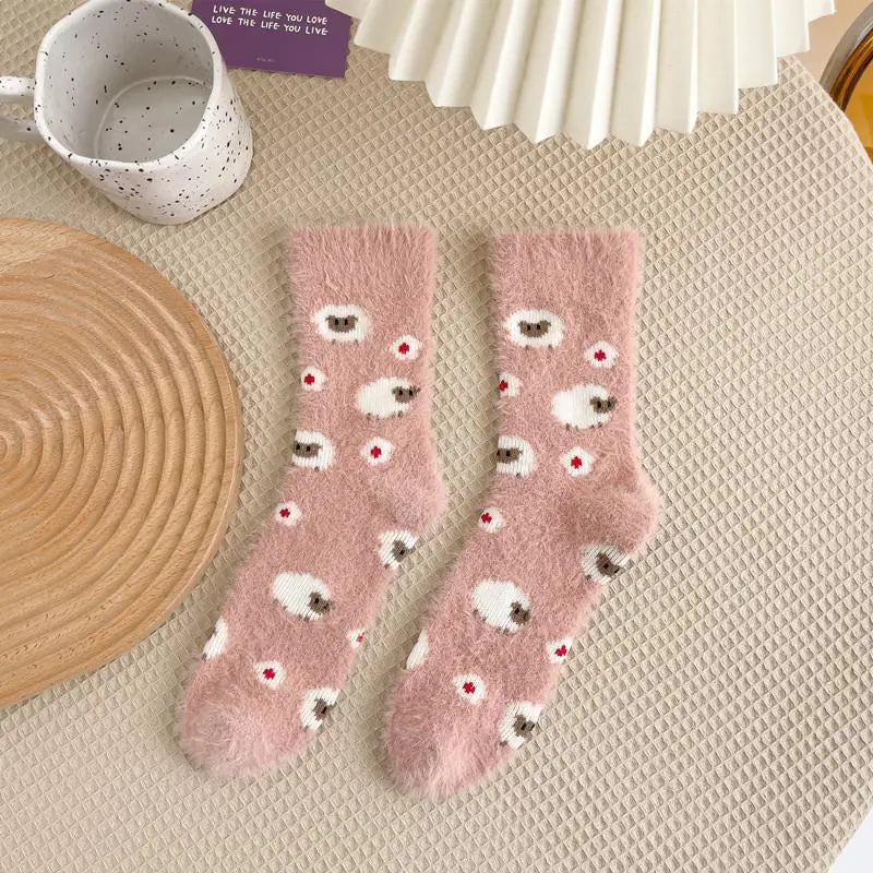 Mink Plush Thick Winter Socks