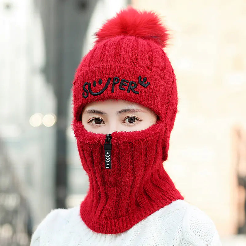 Knitted Winter Ear Protection Hat